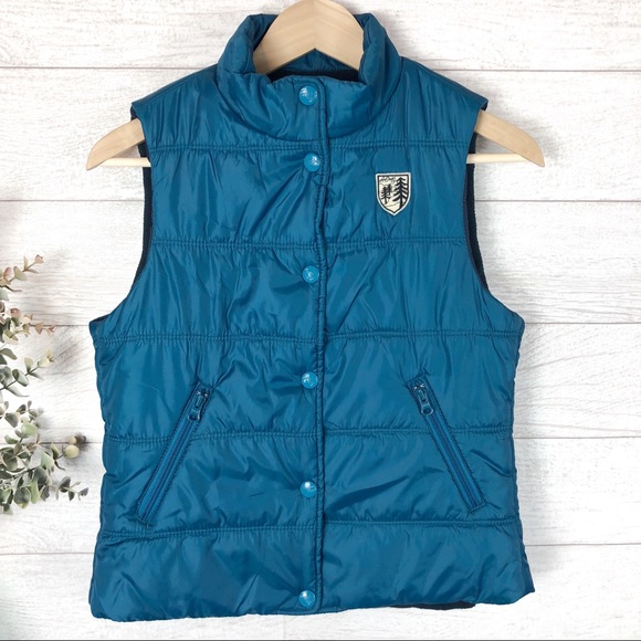 American Eagle Outfitters Jackets & Blazers -  AMERICAN EAGLE OUTFITTERS Blue PufferVestJacket